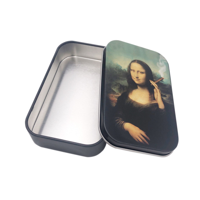 Mini Metal Pipe Smoking Kit with Grinder, Screens & Portable Tin Box