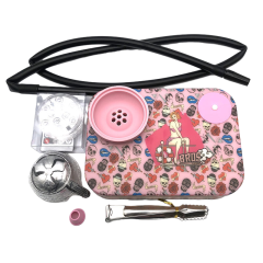 Portable Hookah Set – Complete Kit with Metal Accessories & Storage Box