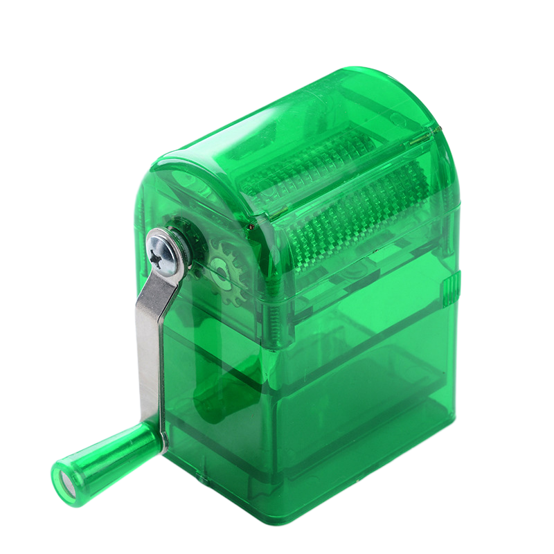 Large Hand-Crank Plastic Herb Grinder | Durable Manual Tobacco Crusher | Smoking Accessories