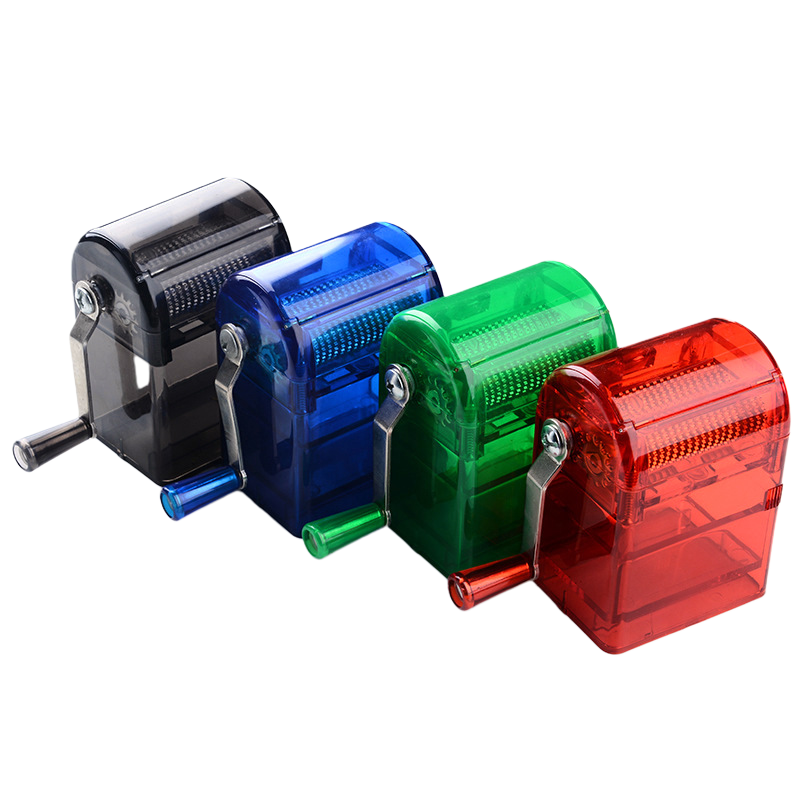 Large Hand-Crank Plastic Herb Grinder | Durable Manual Tobacco Crusher | Smoking Accessories