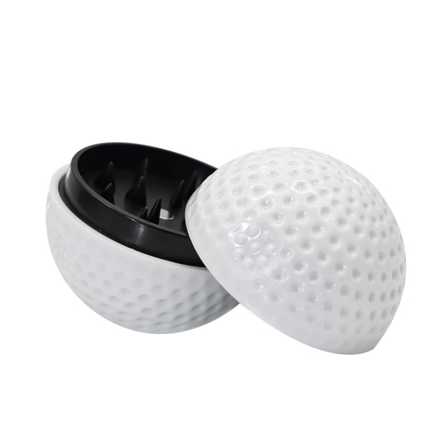43mm Golf Ball Herb Grinder | 2-Piece Plastic Spice Grinder for Smoking Accessories