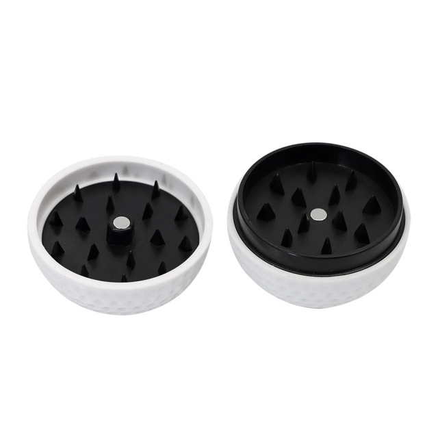 43mm Golf Ball Herb Grinder | 2-Piece Plastic Spice Grinder for Smoking Accessories