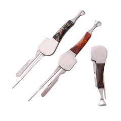 3-in-1 Pipe Tamper Tool | Stainless Steel Wood Handle Smoking Cleaner