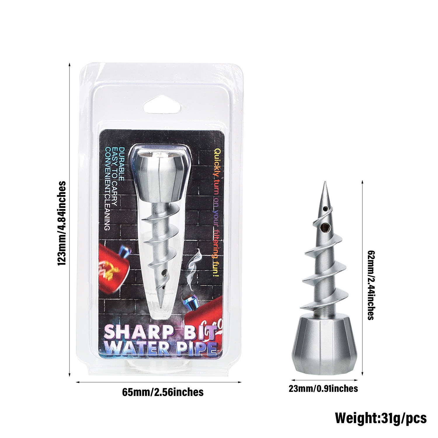 23mm Metal Spiral Hookah Bowl Head | Durable Shisha Pipe Accessory