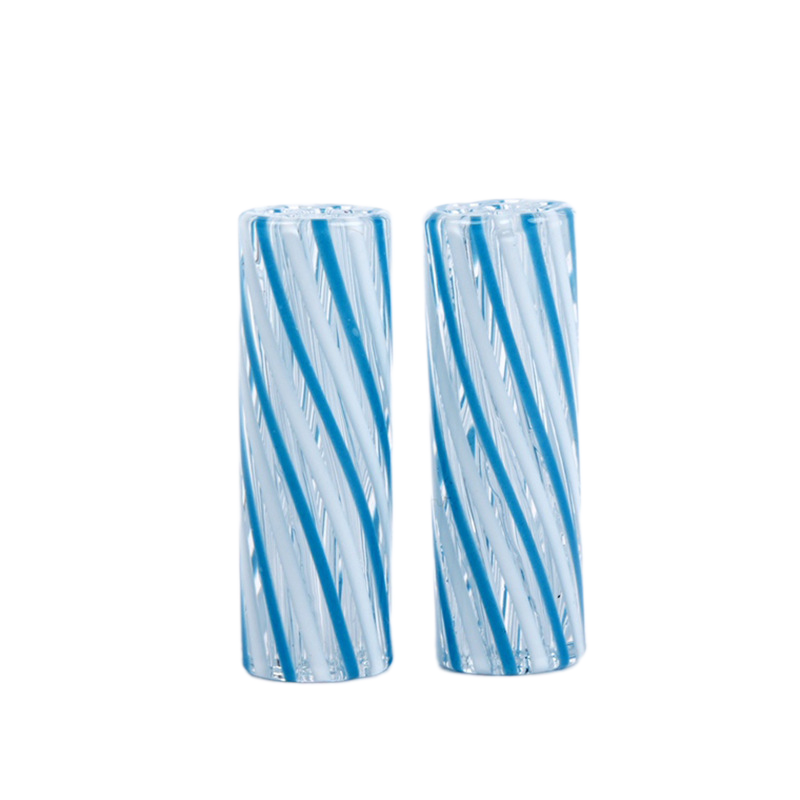 Blue Swirl Glass Smoking Tip – 7 Hole Design