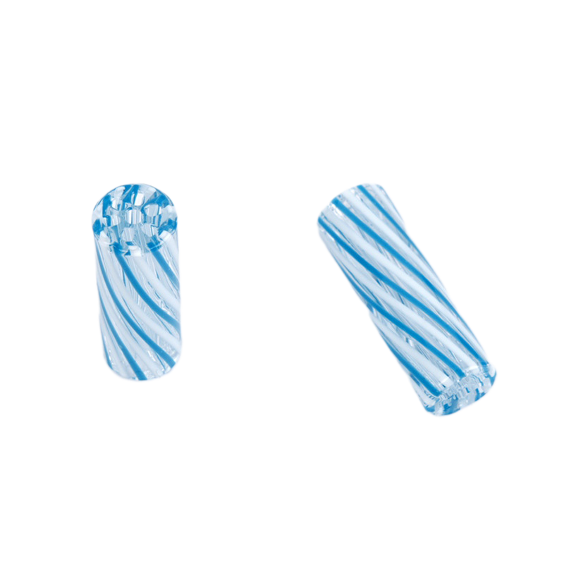 Blue Swirl Glass Smoking Tip – 7 Hole Design