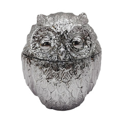 Owl Shape Zinc Alloy Grinder – 3 Layers Creative Herb Grinder for Tobacco and Spices