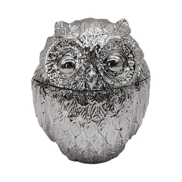 Owl Shape Zinc Alloy Grinder – 3 Layers Creative Herb Grinder for Tobacco and Spices