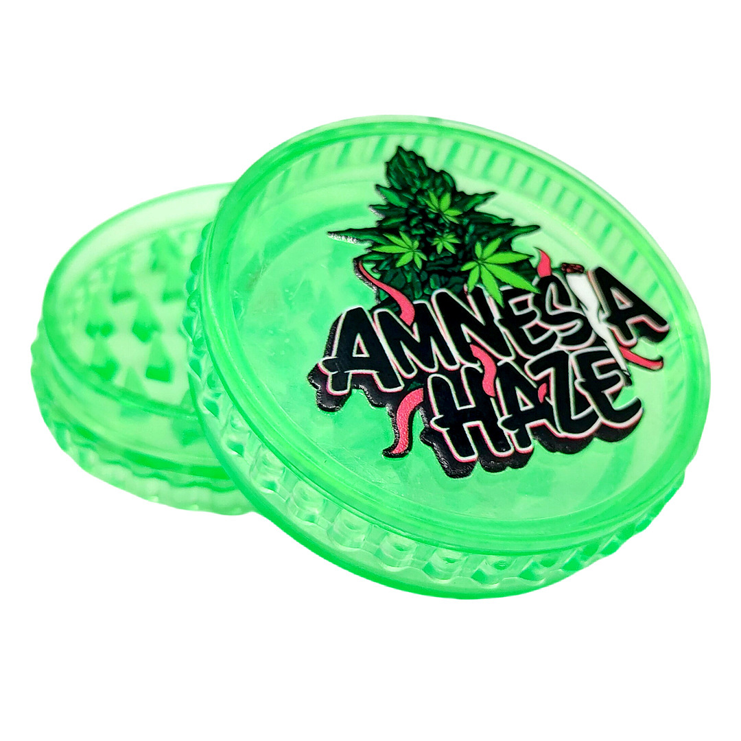 60mm 3-Layer Plastic Herb Grinder – Printed Design Portable Manual Grinder for Herbs & Tobacco