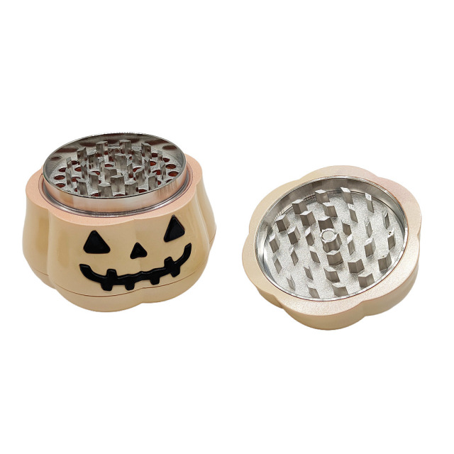 Halloween Pumpkin Herb Grinder Zinc Alloy Creative Design Tobacco Grinder