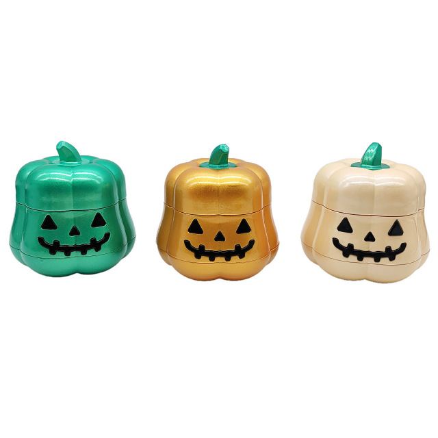 Halloween Pumpkin Herb Grinder Zinc Alloy Creative Design Tobacco Grinder