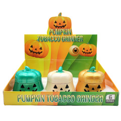 Halloween Pumpkin Herb Grinder Zinc Alloy Creative Design Tobacco Grinder