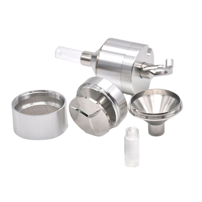 Mini Metal Funnel Grinder 3-Layer Aluminum Herb & Spice Crusher