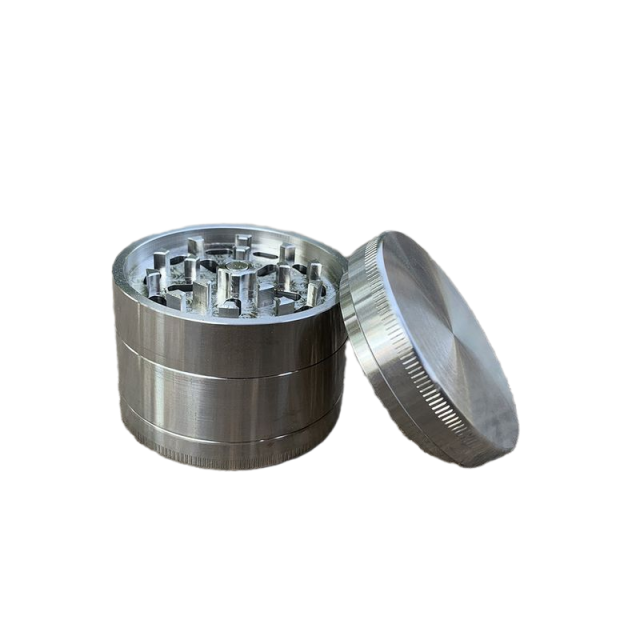 Stainless Steel Herb Grinder 4-Layer Sharp Teeth Crusher with Storage Bag