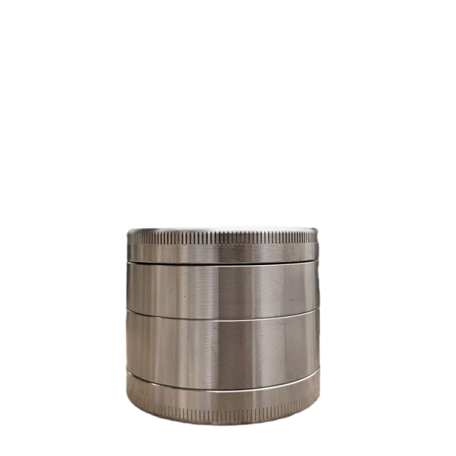 Stainless Steel Herb Grinder 4-Layer Sharp Teeth Crusher with Storage Bag