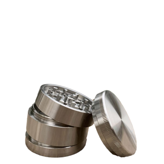 Stainless Steel Herb Grinder 4-Layer Sharp Teeth Crusher with Storage Bag