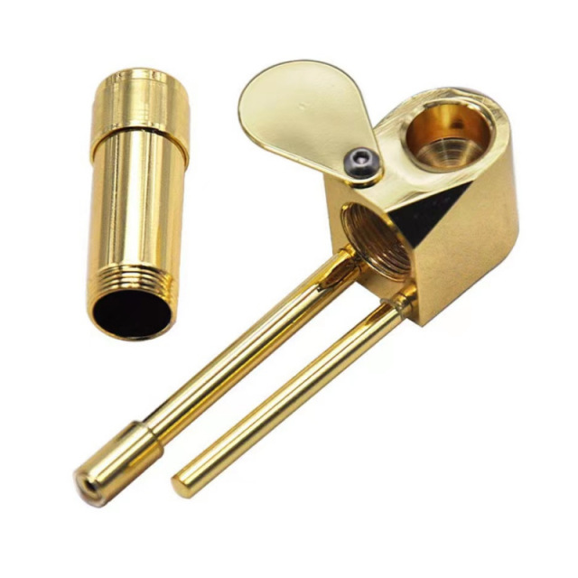 Portable Brass Metal Pipe – Detachable Mini Smoking Pipe