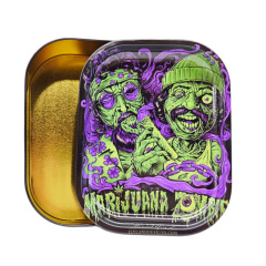 Custom Printed Metal Rolling Tray with Lid | 18×14×4.5cm Tinplate Cigarette Tray for Smoking Accessories