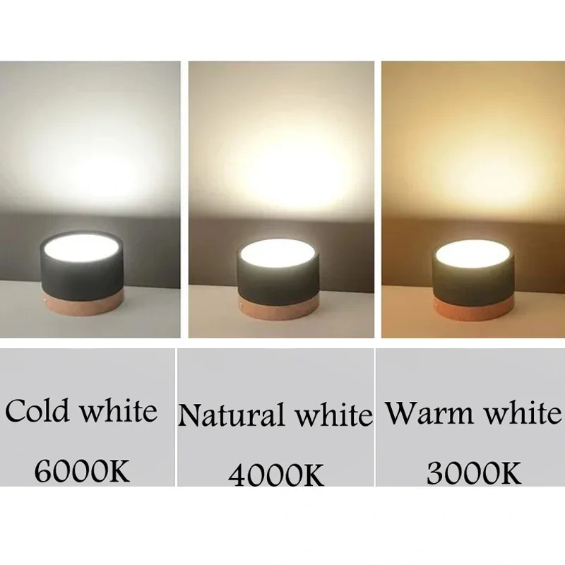LED Downlight Dimmable 5W 7W 9W12W 15W Led Surface Mounted Ceiling Downlight Nordic Spot light for indoor Foyer,Living Room