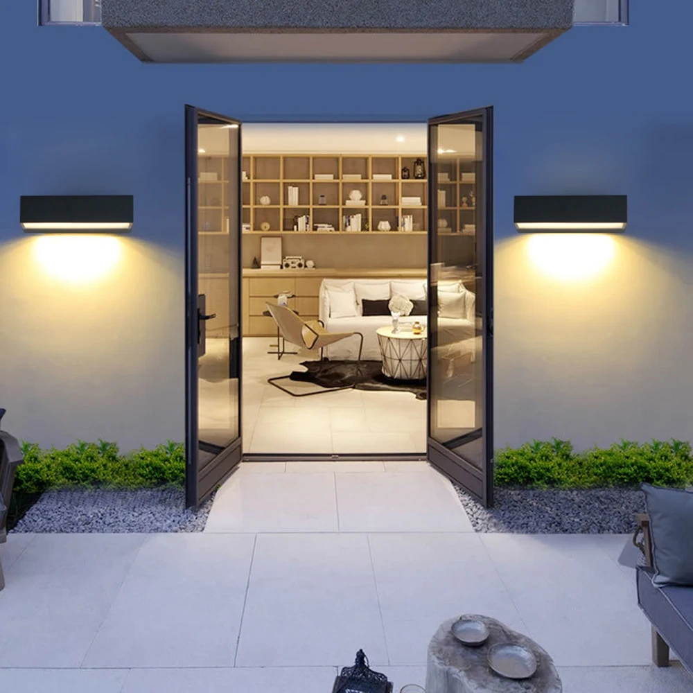 Modern LED Outdoor Wall Lamp 12W/18W/30W Gallery Light Waterproof IP65 Sconce Aluminum Home Lighting Aisle Corridor Wall Light