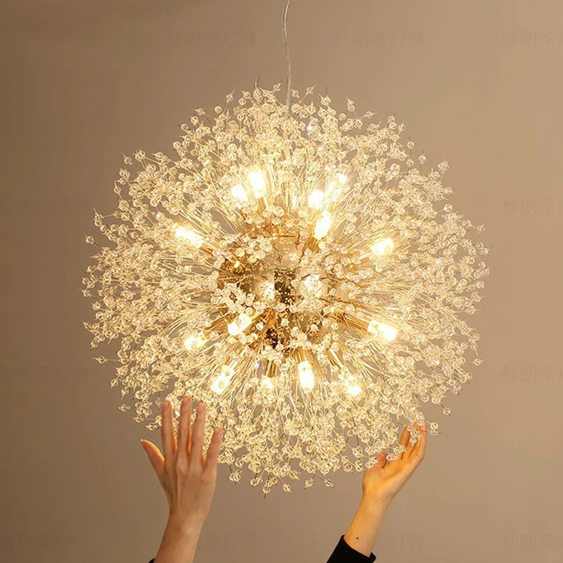Modern Dandelion LED Lighting Pendant Lights Living Room Dining Room Bedroom pendant Lights Starry Fireball Lighting Fixtures