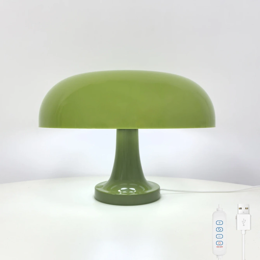 Mushroom table lamp minimalist modern bedroom bedside lamp Danish designer orange decorative table lamp