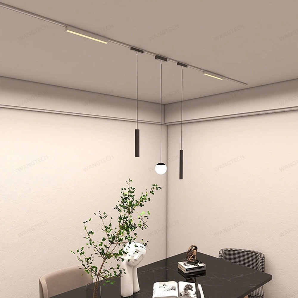 T26 Tuya Zigbee Magnetic Track Light Surface-Mount Aluminium LED DC48V Alexa Home-AssistantFlood Spot Black White