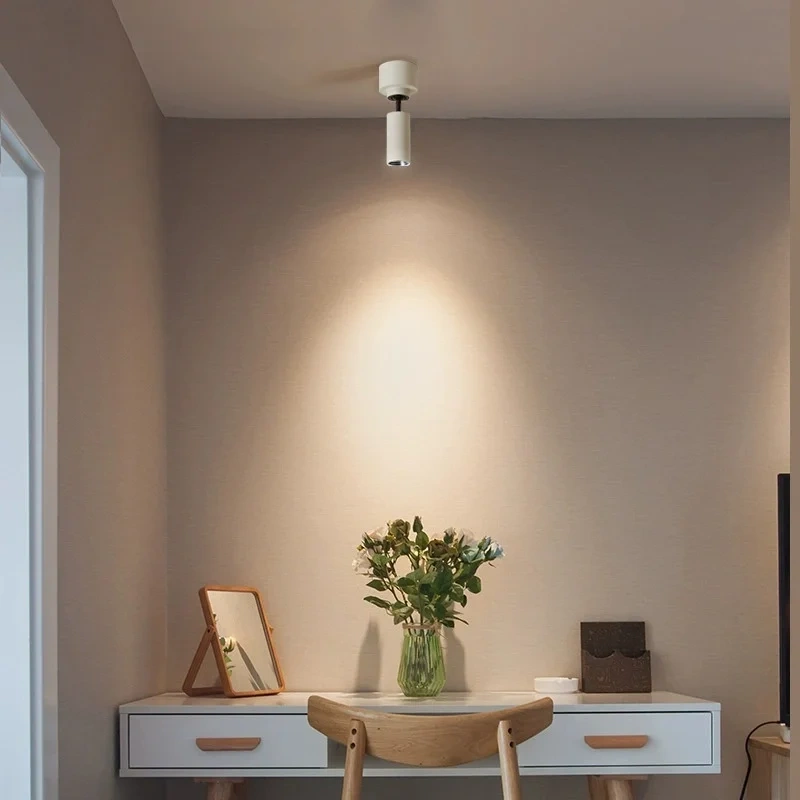 Surface Mounted LED Round COB Ceiling Bulbs Lamp Downlight 6W AC110-220V Warm / Cold White Home Lighting Ceiling Spot Lights