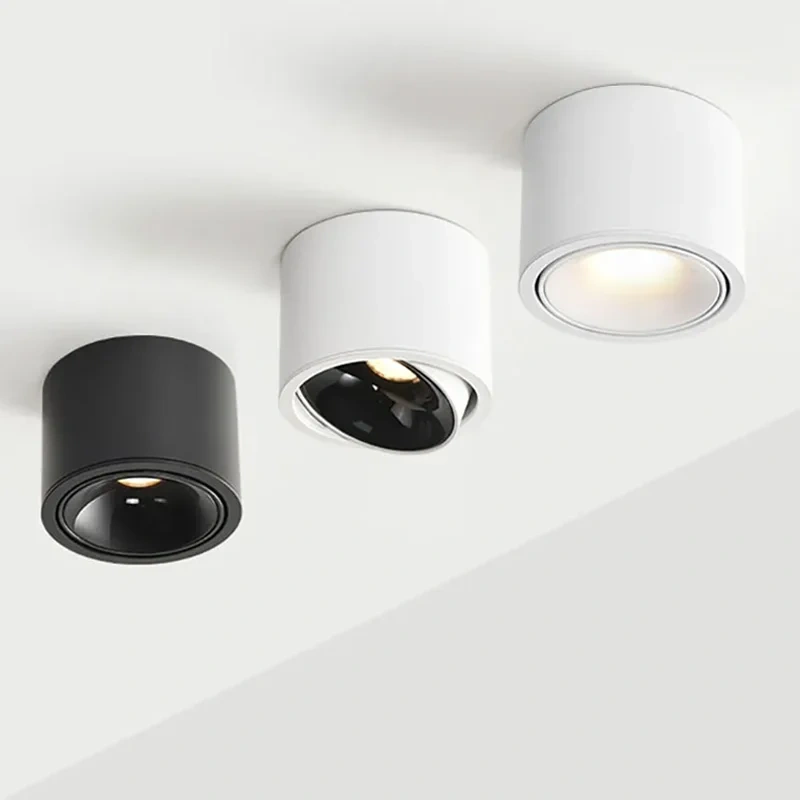 Dimmable LED DownlightSurface mounted Ceiling Lamp 5W 7W 9W 12W 15W Indoor Led Spot Light Adjustable For Living Room AC110 220V