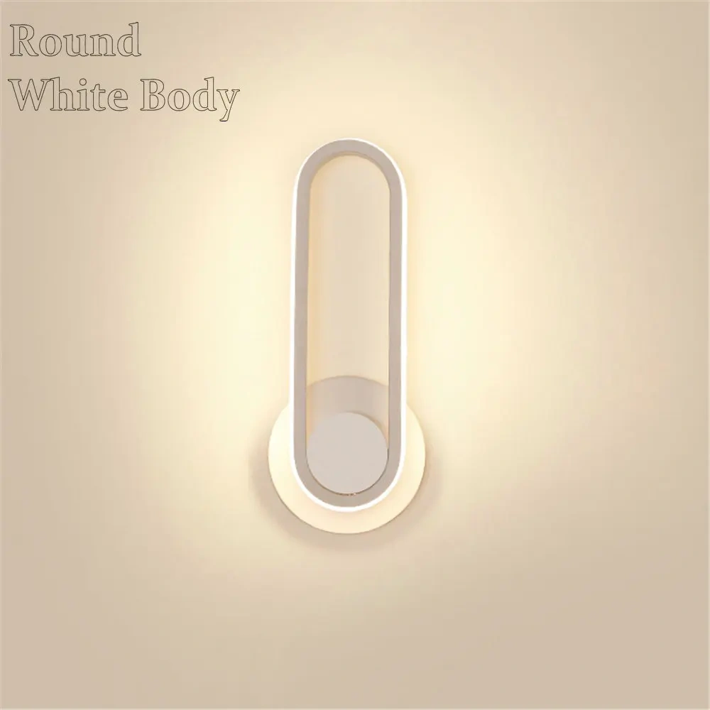 16W LED Indoor Wall Lamps Bedroom Bedside Light Aisle Corridor Wall Lights Modern Home Wall Sconce Aluminum Acrylic Wall Lamp