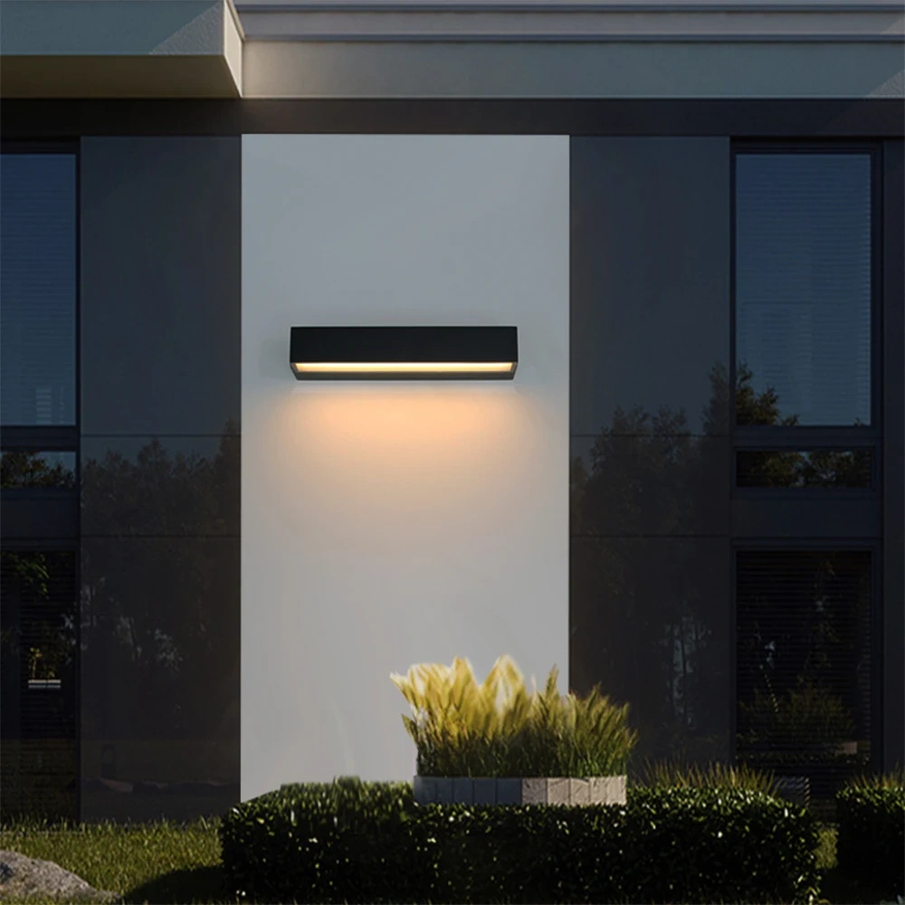 Modern LED Outdoor Wall Lamp 12W/18W/30W Gallery Light Waterproof IP65 Sconce Aluminum Home Lighting Aisle Corridor Wall Light