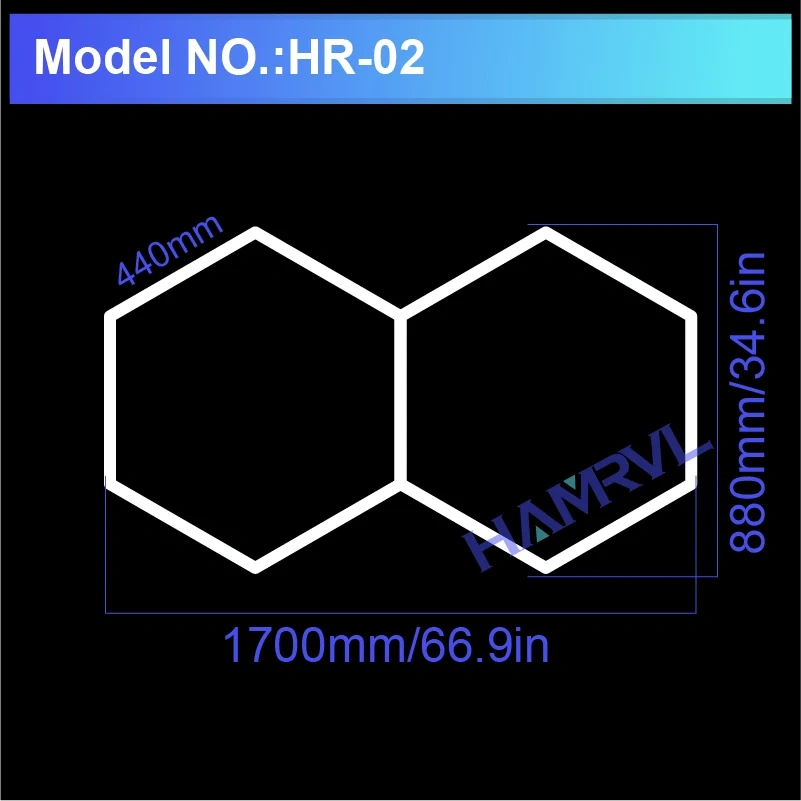 4000k Natural light Lighting Hexagon Barbershop Garage LED Ceiling Light 110-240V Car Beauty Detail Workshop Honeycomb Tube lamp
