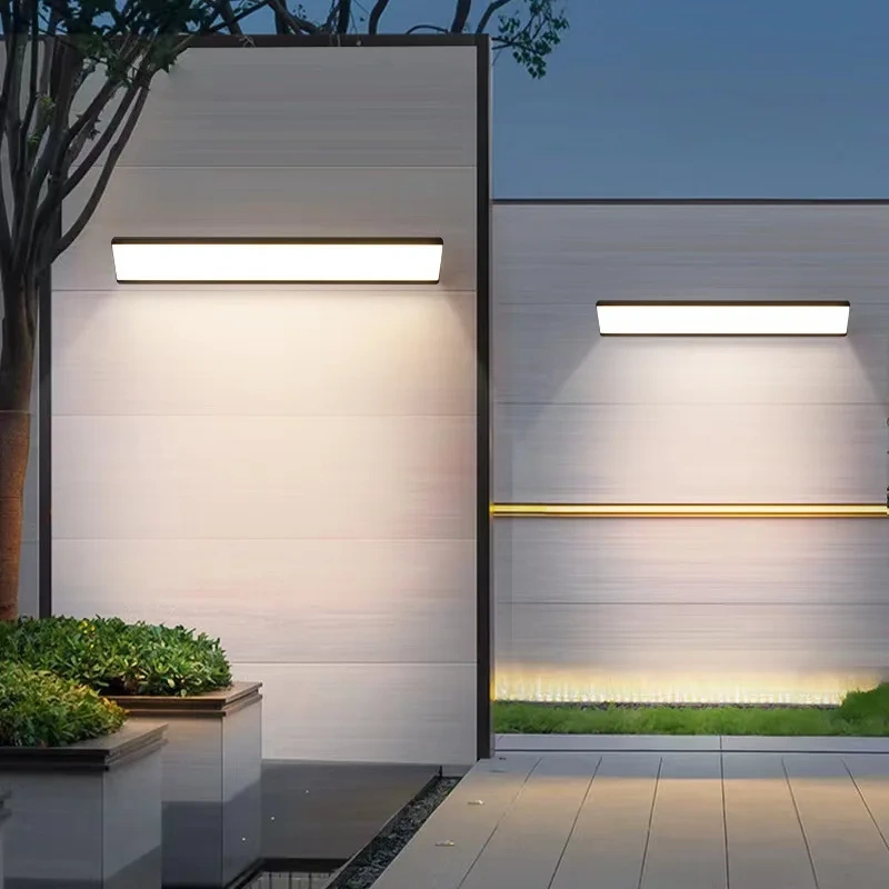 Outdoor Waterproof Wall Lamp 19W 24W 36W 50W LED Lighting Modern Indoor Wall Lamp Porch Garden Light Exterior Wall Sconces