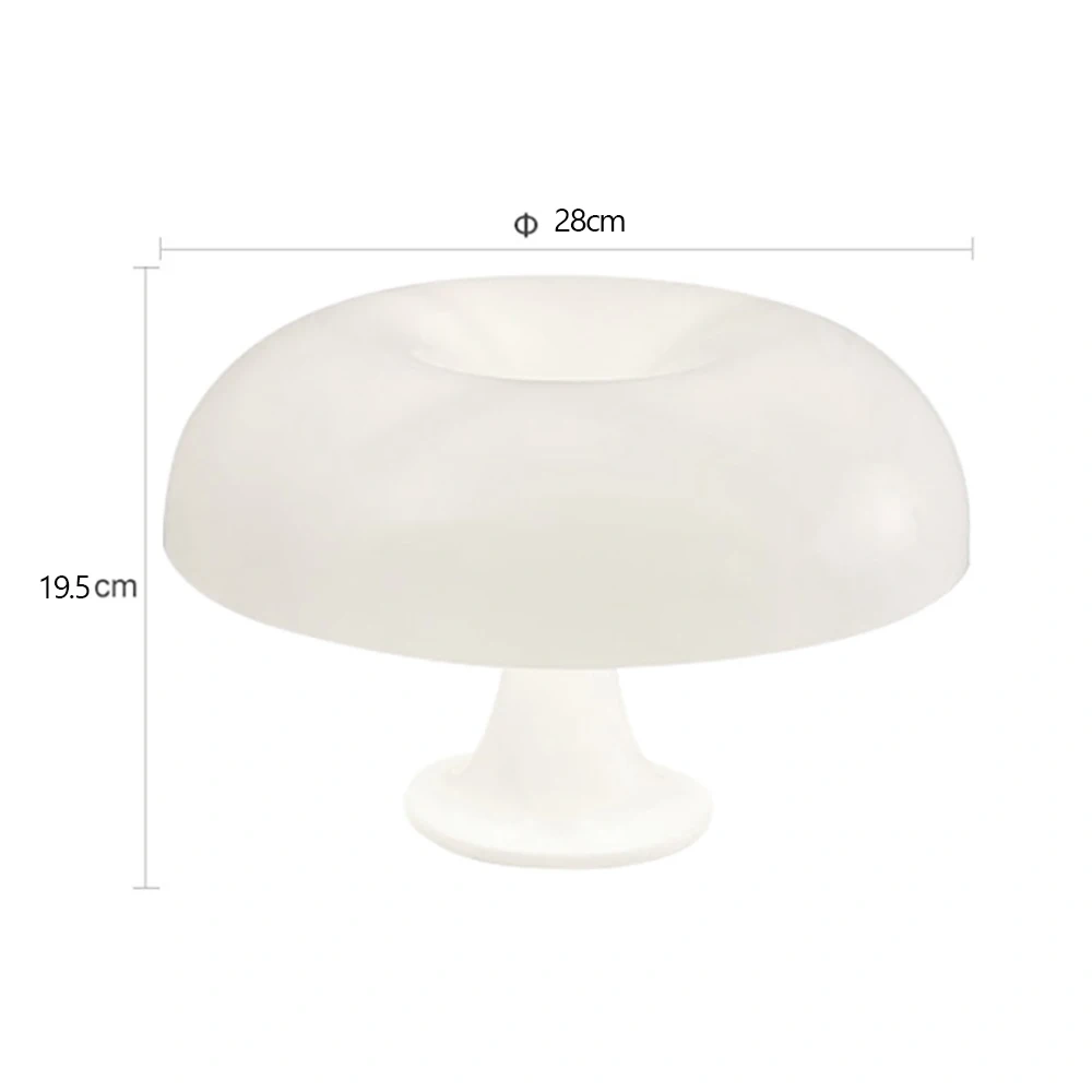 Mushroom table lamp minimalist modern bedroom bedside lamp Danish designer orange decorative table lamp