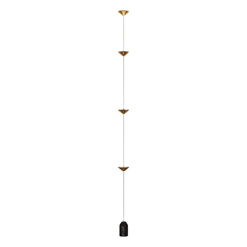 Modern Living Room Hallway Wall Floor Lamp Cone Desigh Art Decorative iron Hanging Cable Floor Lamp for Bedroom Indoor