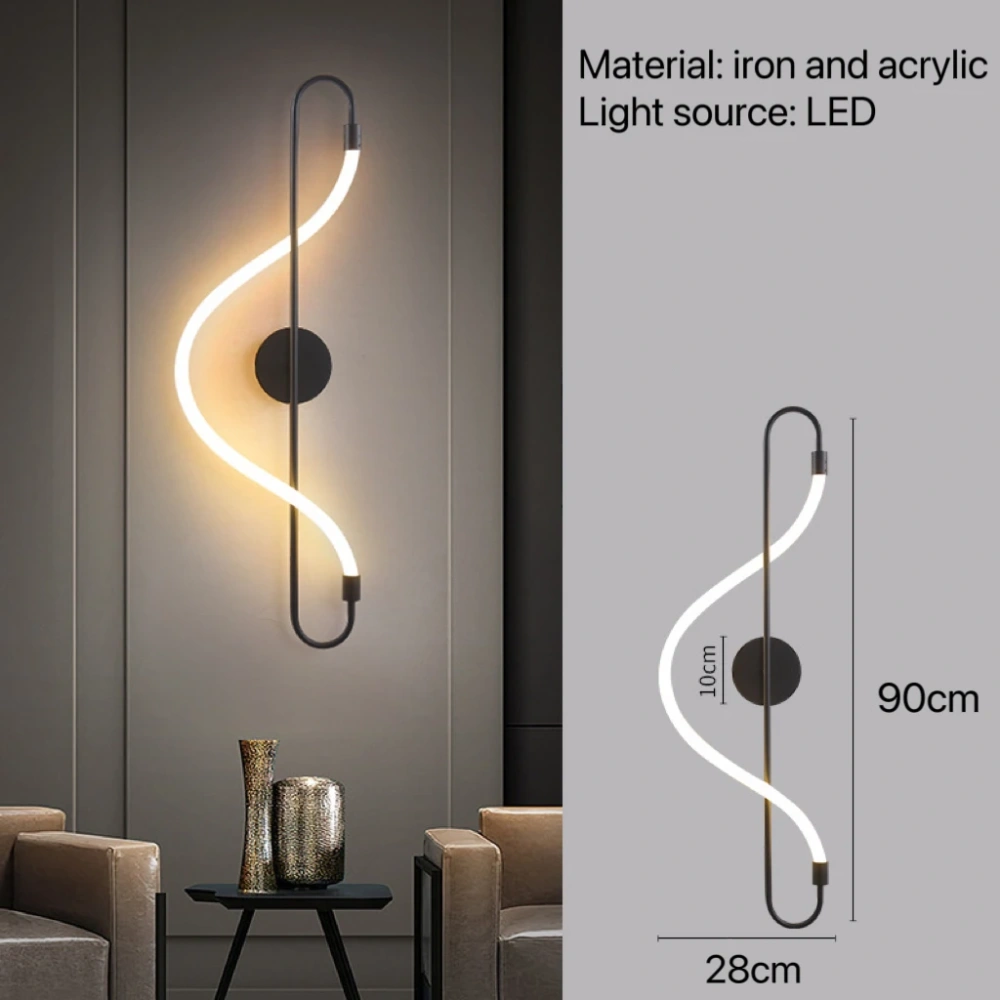 Nordic Modern Wall Lamp Bedroom Bedside Kitchen Dining Room Hallway Led Sconce Home Decor Light Decoration Lighting Living Room