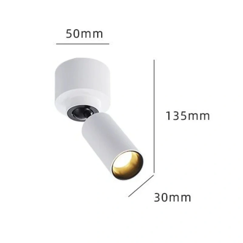 Surface Mounted LED Round COB Ceiling Bulbs Lamp Downlight 6W AC110-220V Warm / Cold White Home Lighting Ceiling Spot Lights