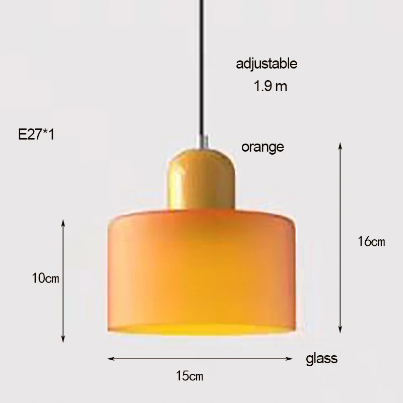 Nordic Modern Glass Bedroom Bedside Long Line Small Chandelier Restaurant Bar Chandelier Simple Lighting Atmosphere Lamp E27