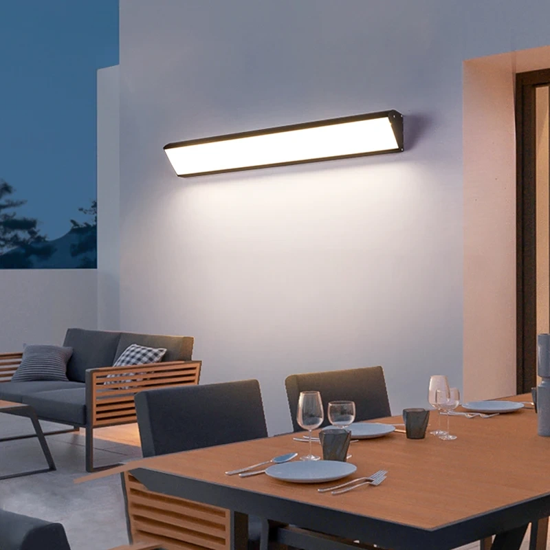 Outdoor Waterproof Wall Lamp 19W 24W 36W 50W LED Lighting Modern Indoor Wall Lamp Porch Garden Light Exterior Wall Sconces