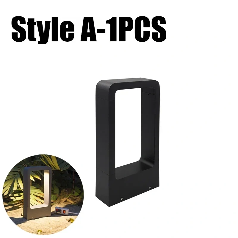 Garden Lawn Lamp IP68 Waterproof 10W LED  Modern Aluminum Pillar Light Outdoor Courtyard landscape lawn bollards light