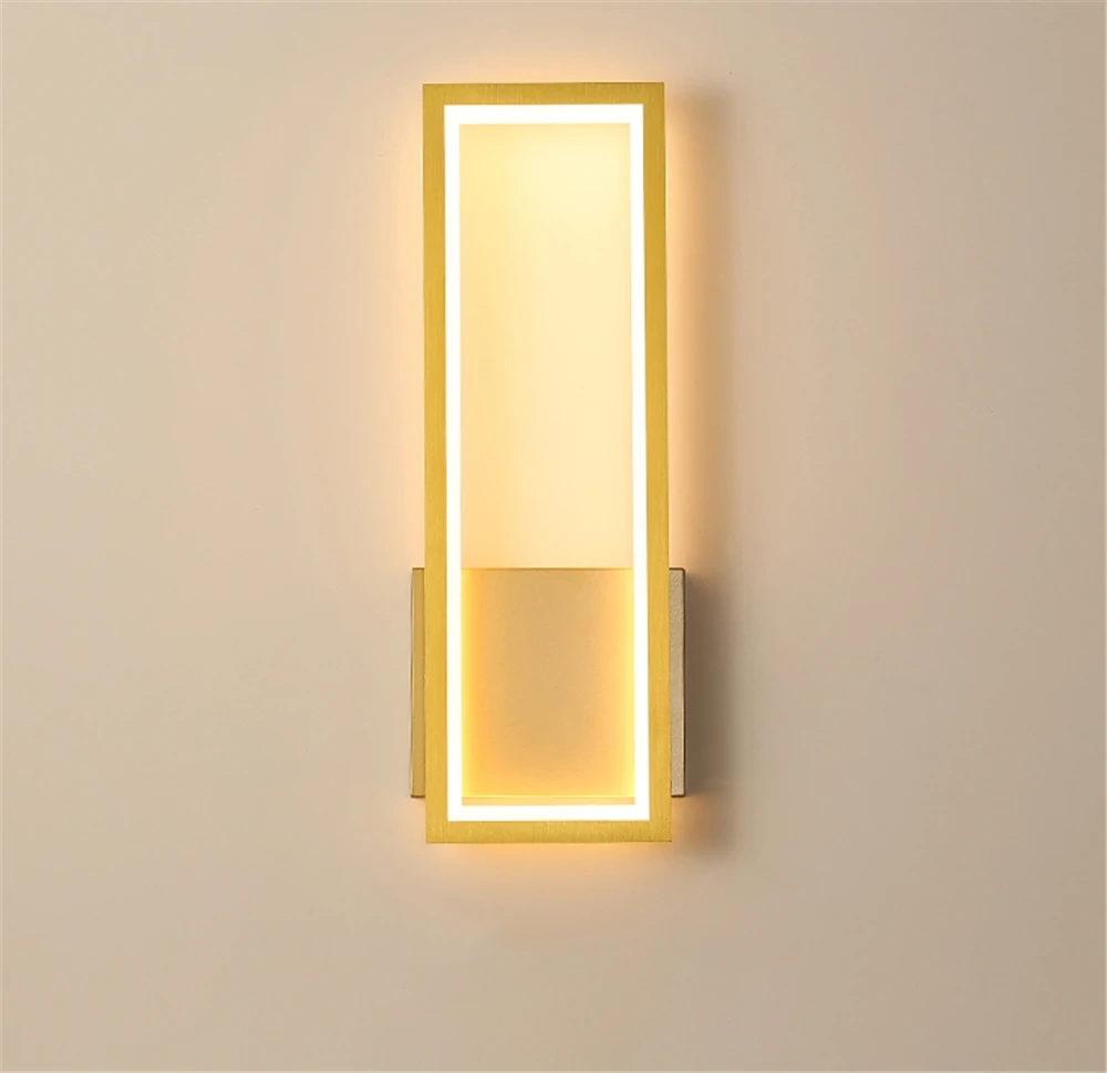 16W LED Indoor Wall Lamps Bedroom Bedside Light Aisle Corridor Wall Lights Modern Home Wall Sconce Aluminum Acrylic Wall Lamp