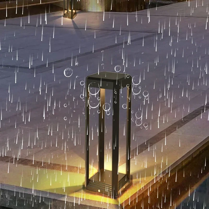 Garden Lawn Lamp IP68 Waterproof 10W LED  Modern Aluminum Pillar Light Outdoor Courtyard landscape lawn bollards light