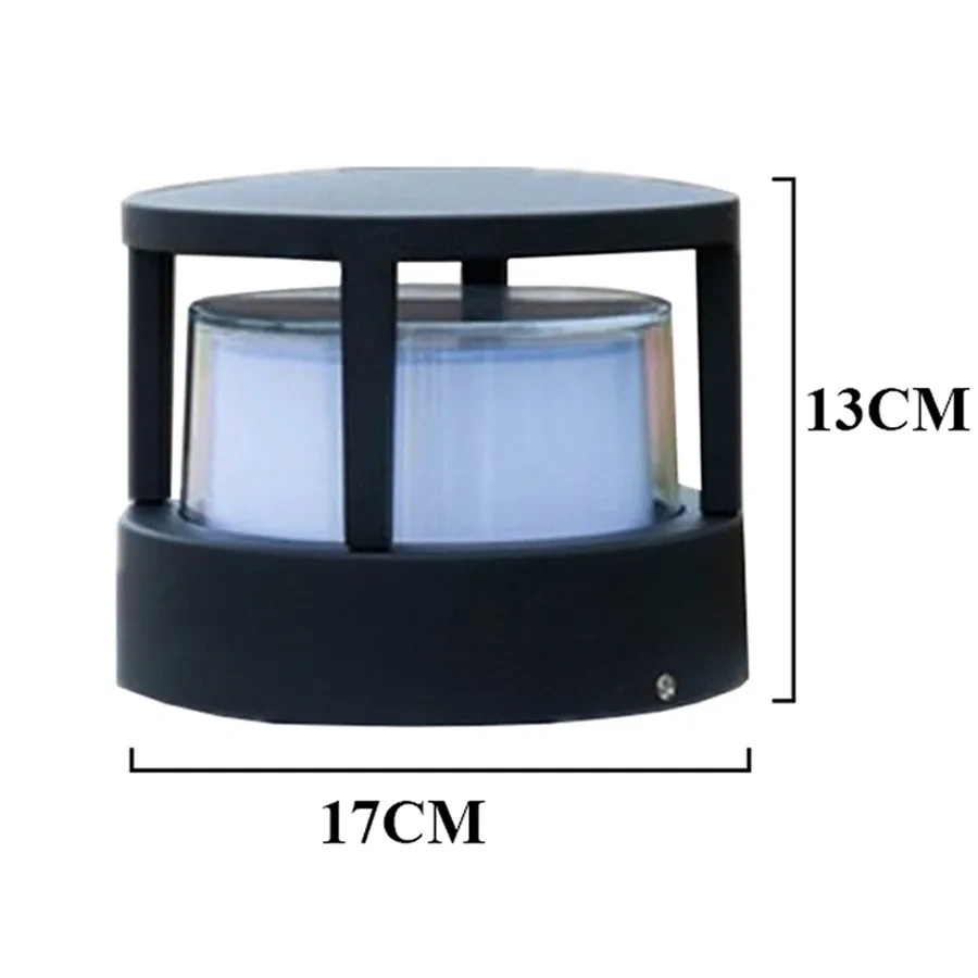 7W 15W Waterproof Aluminum Outdoor Pillar Light Fence Villa Parking Column Lamp Park Gate Community Garden Chapiter Lighting