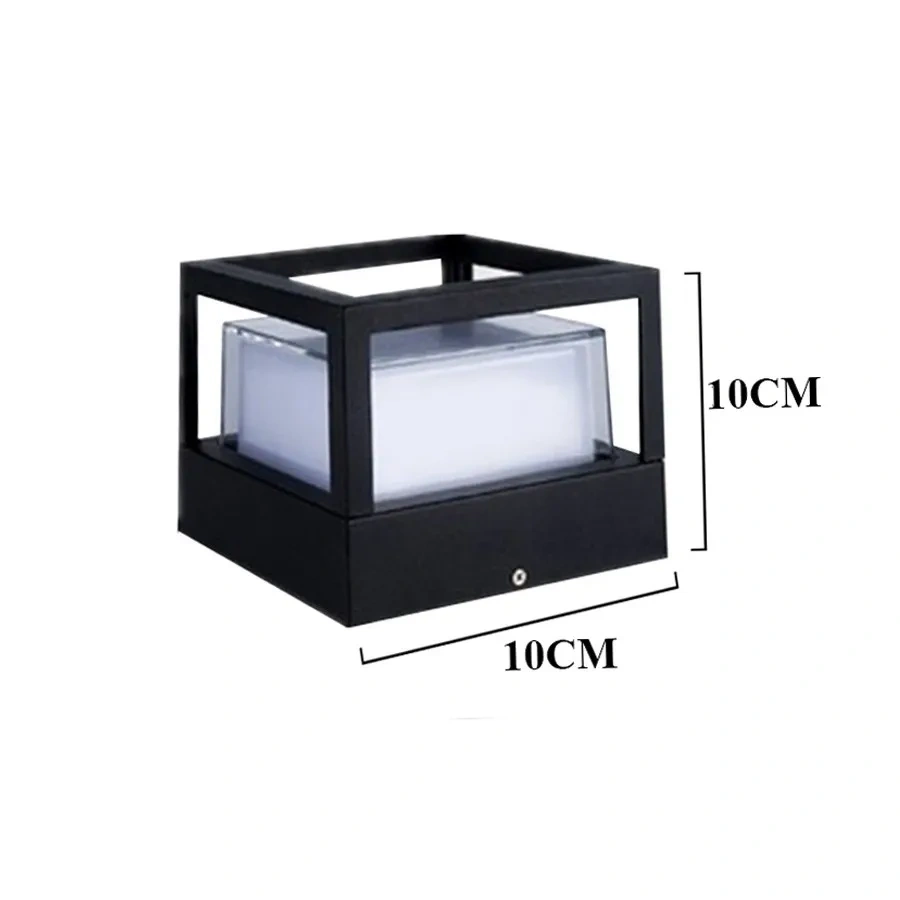 7W 15W Waterproof Aluminum Outdoor Pillar Light Fence Villa Parking Column Lamp Park Gate Community Garden Chapiter Lighting