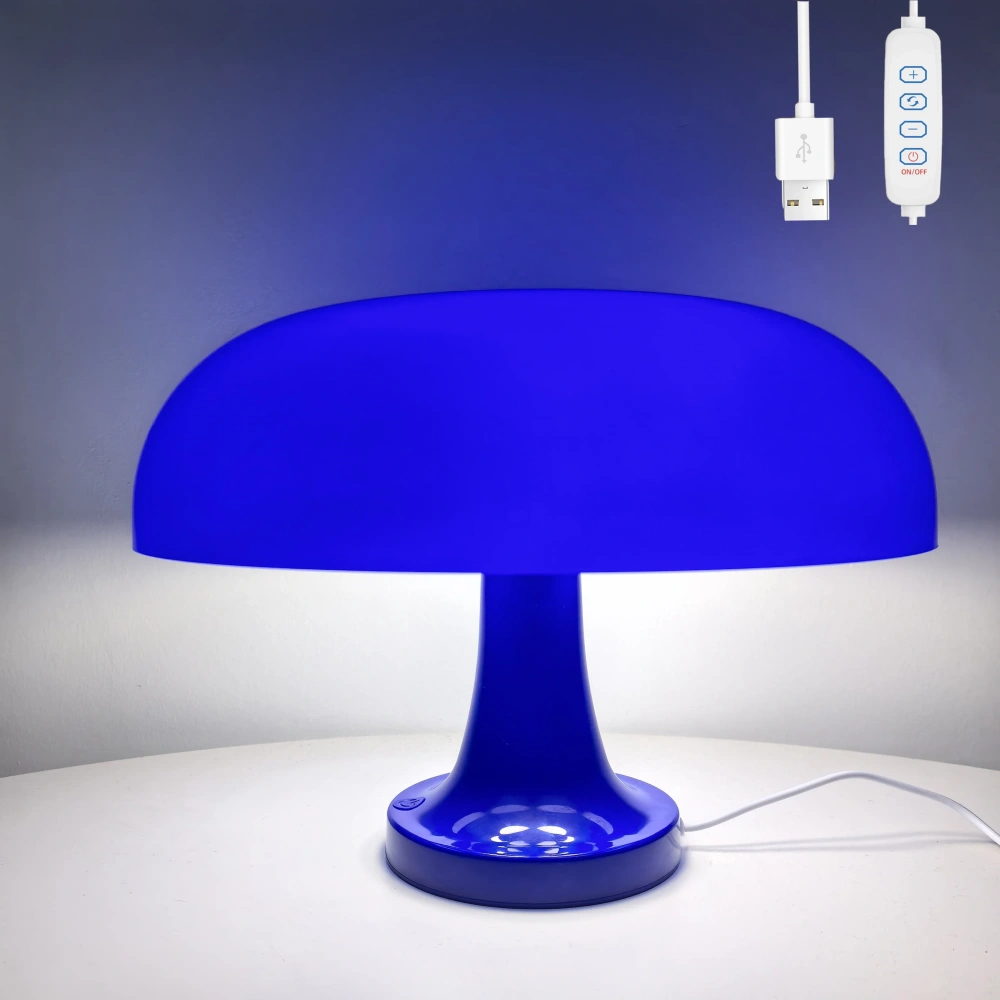 Mushroom table lamp minimalist modern bedroom bedside lamp Danish designer orange decorative table lamp