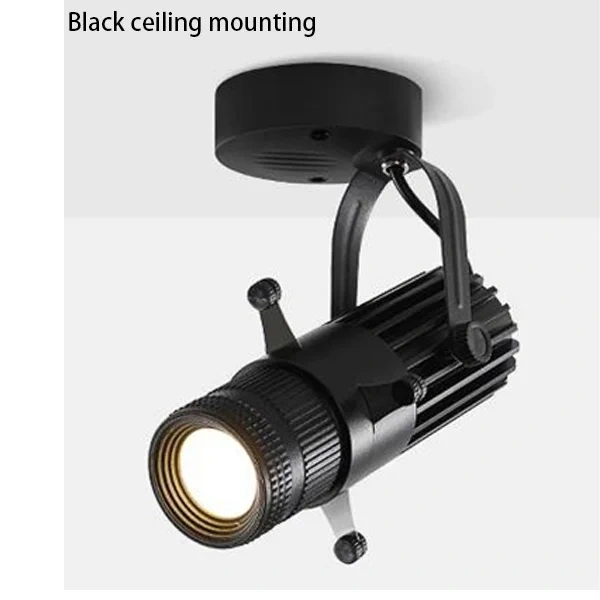Led Ceiling Light Adjustable Aperture Variable Mode COB Spotlight 10w/15w/20w/30w Tracking Lighting, Bars, Restaurants, Shops,