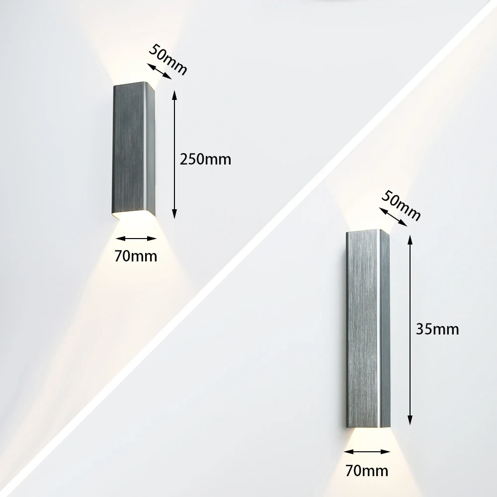 12W 18W LED Indoor Wall Lamp Modern Aluminum Home Lighting Sconces Bedroom Living Room Aisle Corridor Decoration LED Wall Light