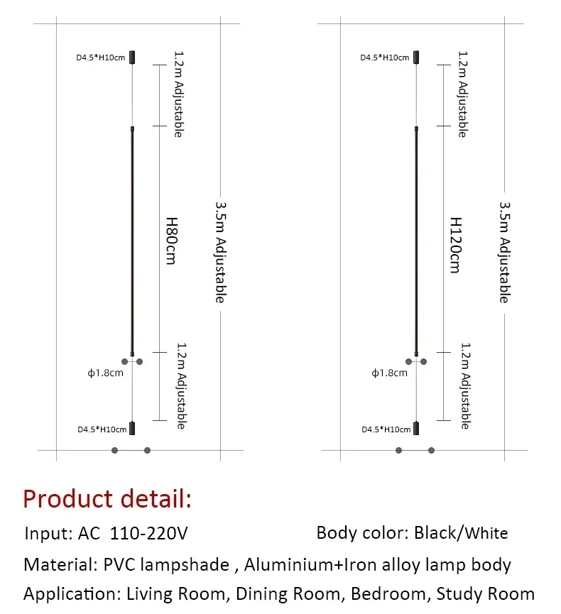 2025 Modern Minimalist Black LED Floor Lamp Decoration Home Lighting Living Room Bedroom Bedside Chandelier Indoor Lighting Fixt