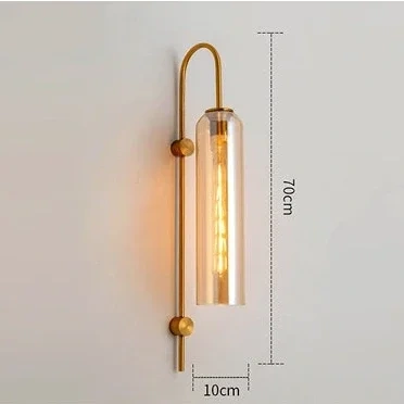 Glass Wall Lamp for Bedroom Bedside Living Room Hallway Restaurant Bar Sconce Light Fixture Bathroom Outdoor Indoor Lighting