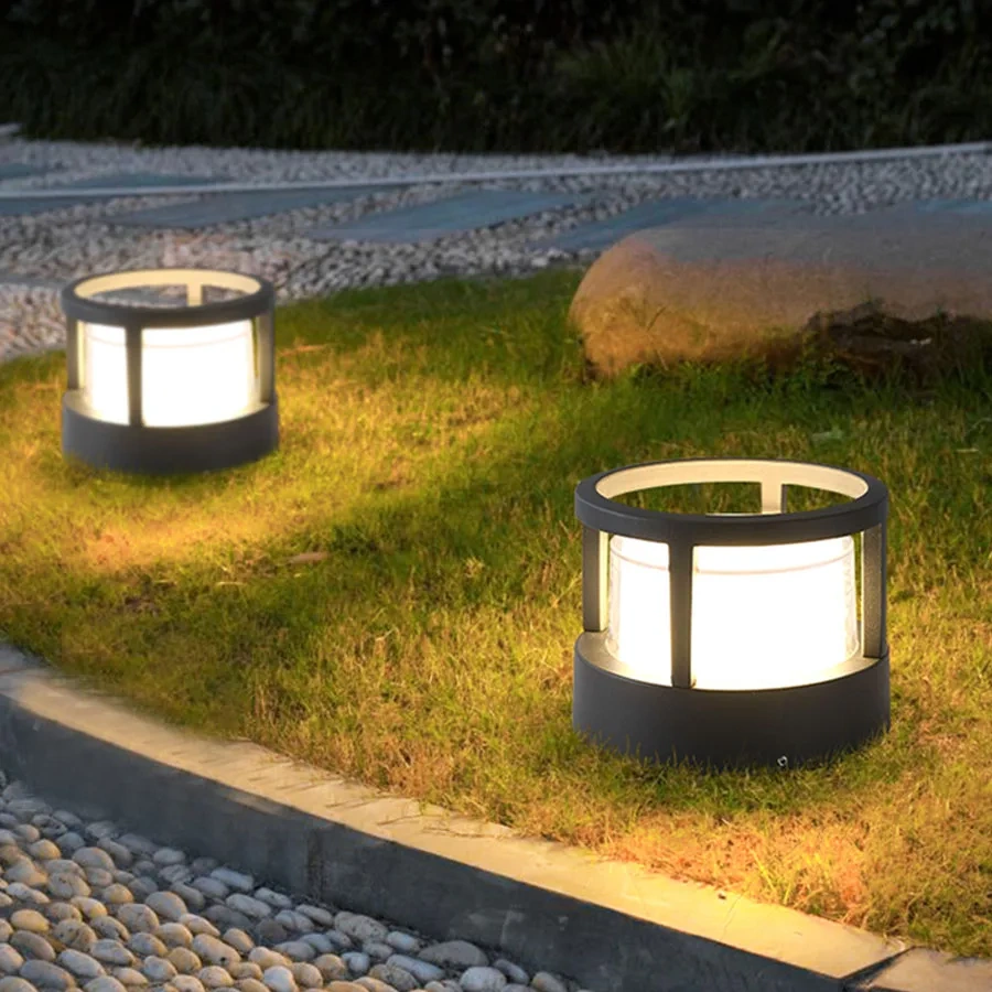 7W 15W Waterproof Aluminum Outdoor Pillar Light Fence Villa Parking Column Lamp Park Gate Community Garden Chapiter Lighting